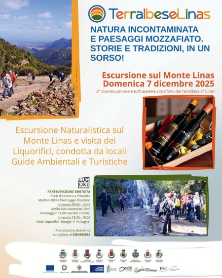Discover Terralbese Linas: domenica 7 dicembre 2025 Escursione sul Monte Linas
