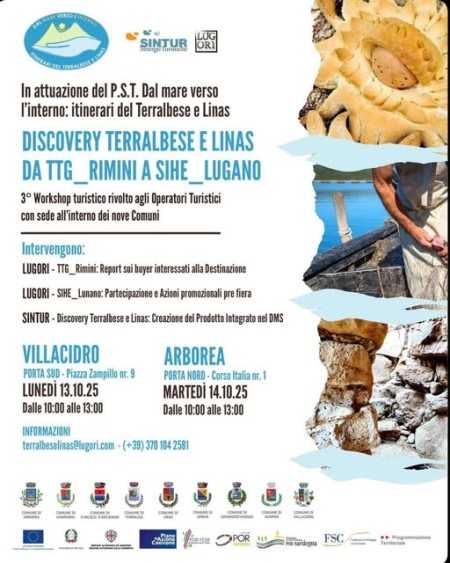 Discovery Terralbese e Linas: Terzo workshop rivolto agli operatori turistici